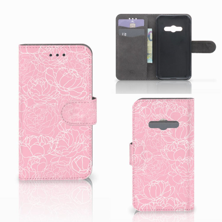 Samsung Galaxy Xcover 3 | Xcover 3 VE Hoesje White Flowers