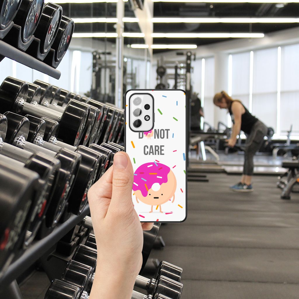 Samsung Galaxy A73 Back Cover Hoesje Donut Roze B2C Telecom