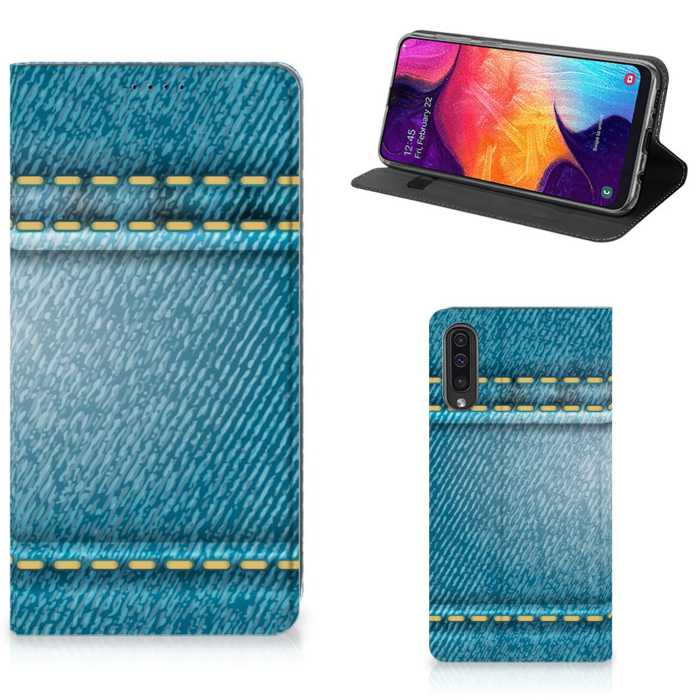 Samsung Galaxy A50 Hippe Standcase Jeans