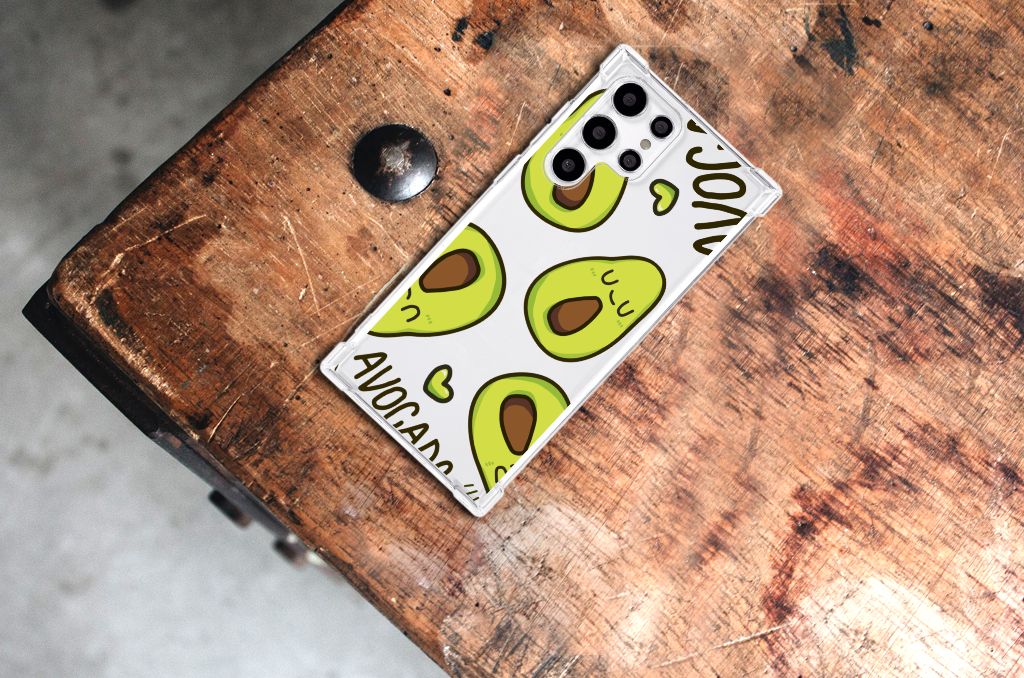 Samsung Galaxy S22 Ultra Stevig Bumper Hoesje Avocado Singing B2C Telecom
