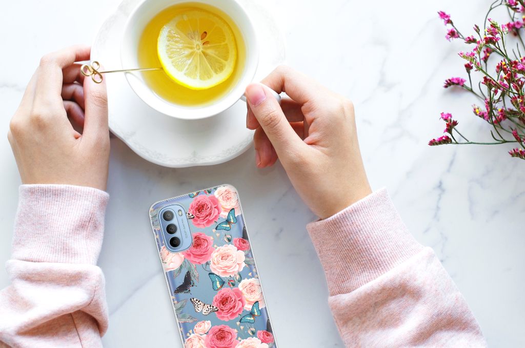 Motorola Moto G31 | G41 TPU Case Butterfly Roses B2C Telecom