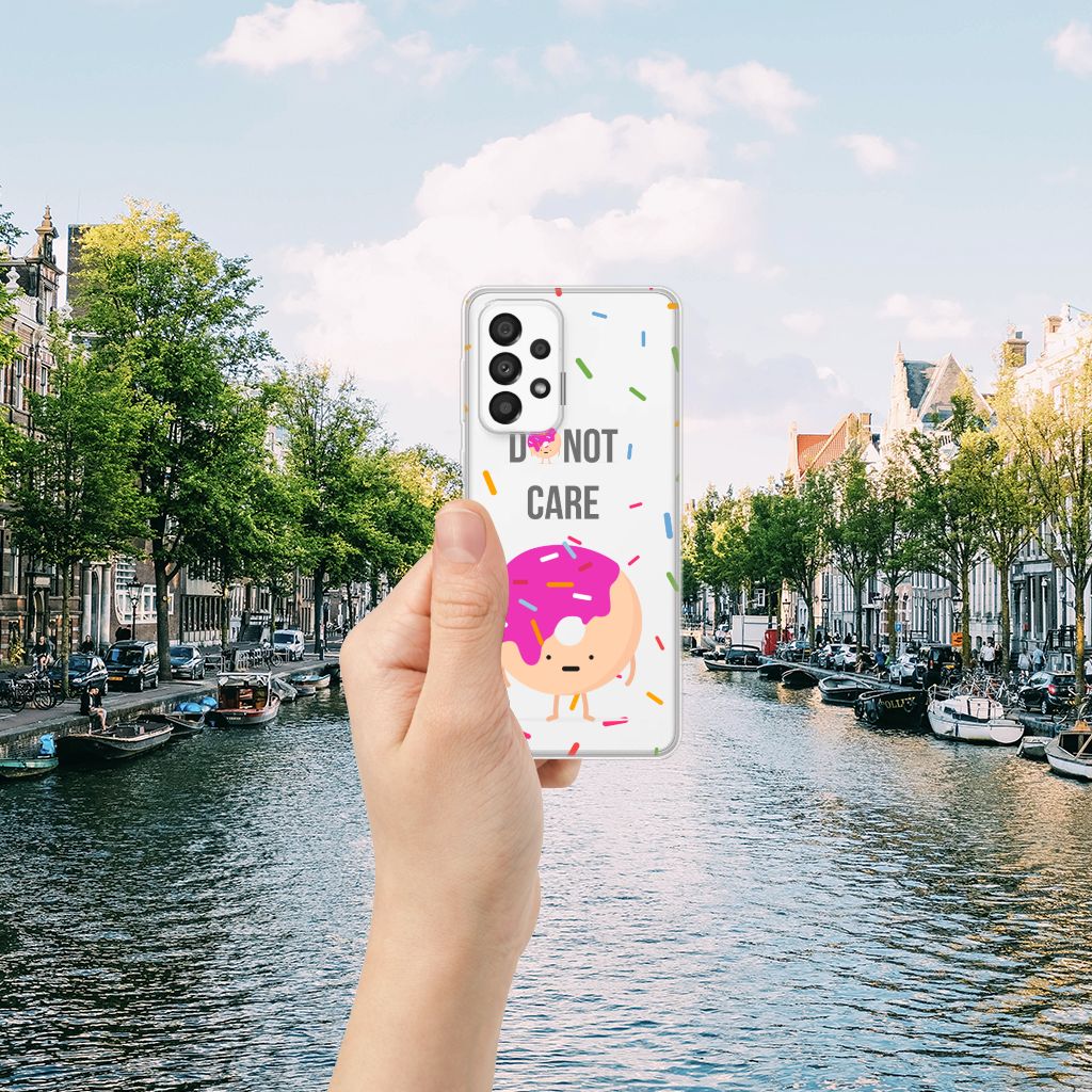 Samsung Galaxy A33 5G Siliconen Case Donut Roze B2C Telecom