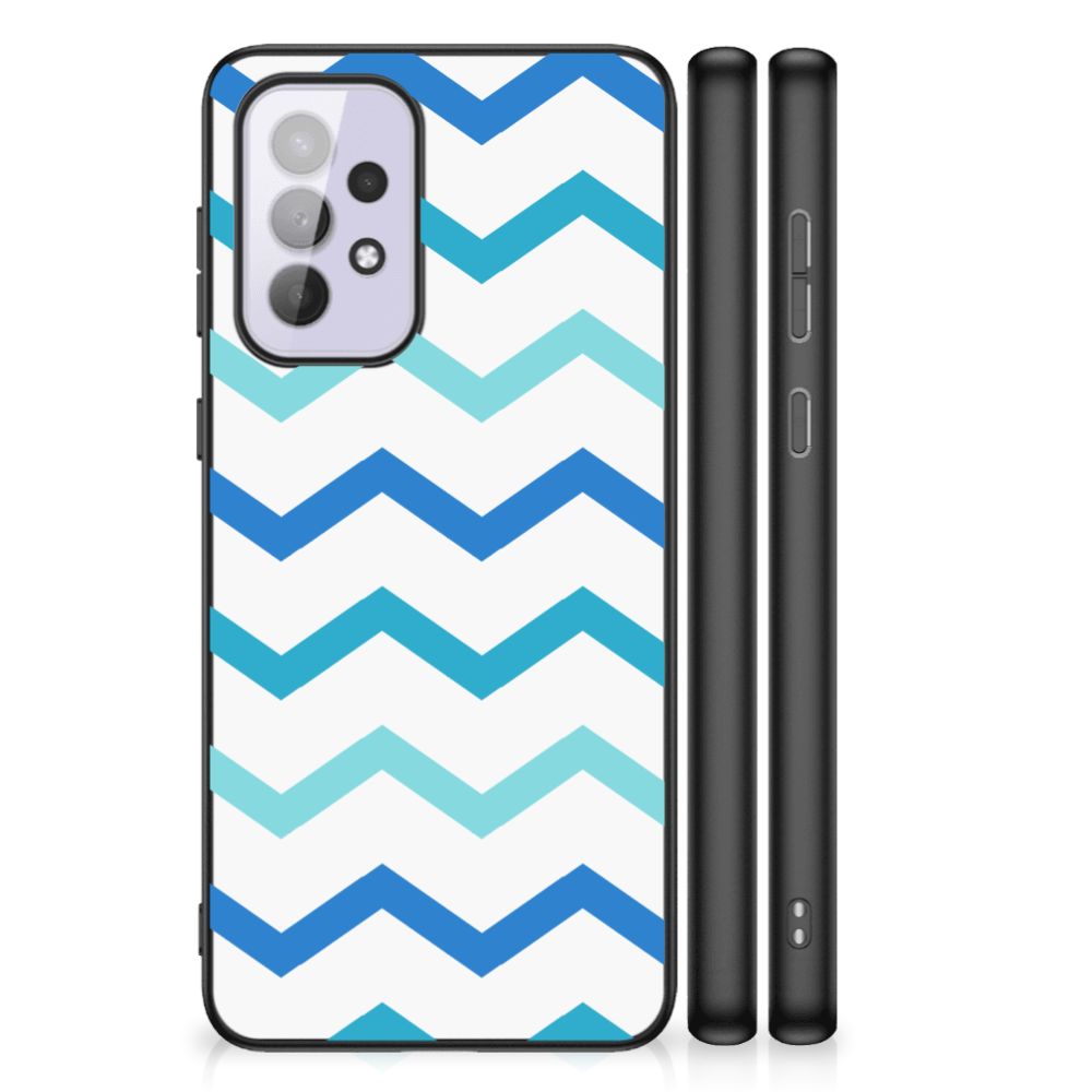 Samsung Galaxy A33 5G Back Case Zigzag Blauw B2C Telecom