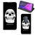 Mobiel BookCase Motorola One Zoom Skull Eyes