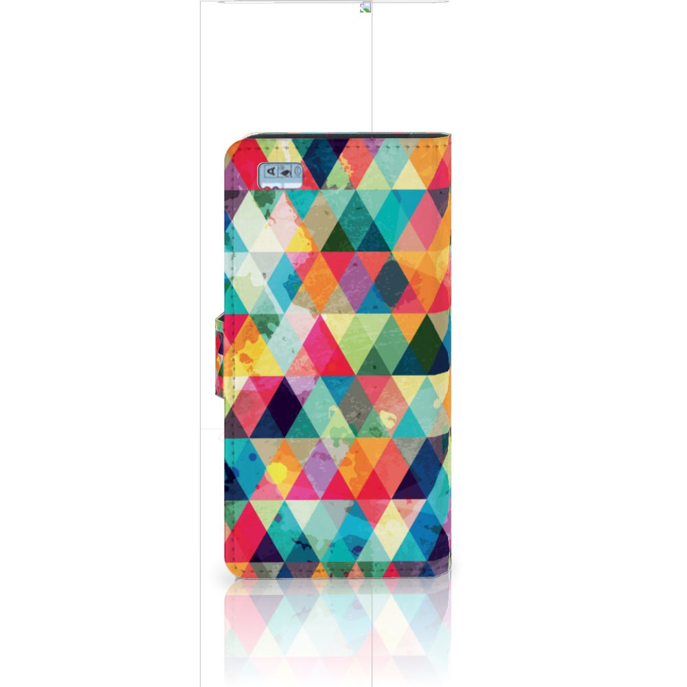 Huawei Ascend P8 Lite Telefoon Hoesje Geruit