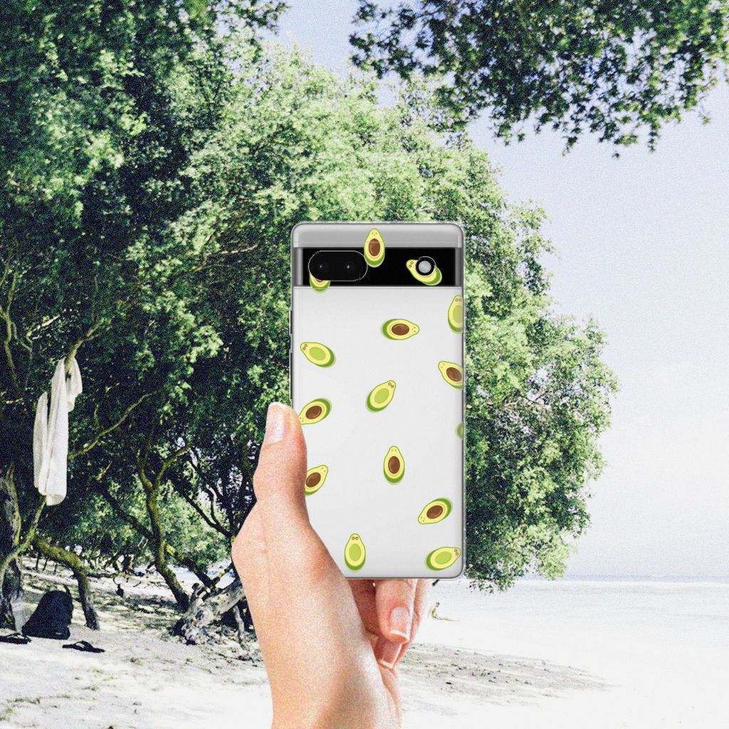 Google Pixel 6A Siliconen Case Avocado B2C Telecom