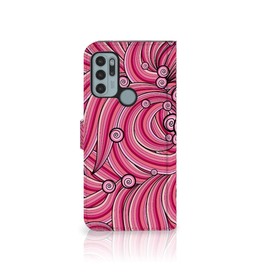 Motorola Moto G60s Hoesje Swirl Pink