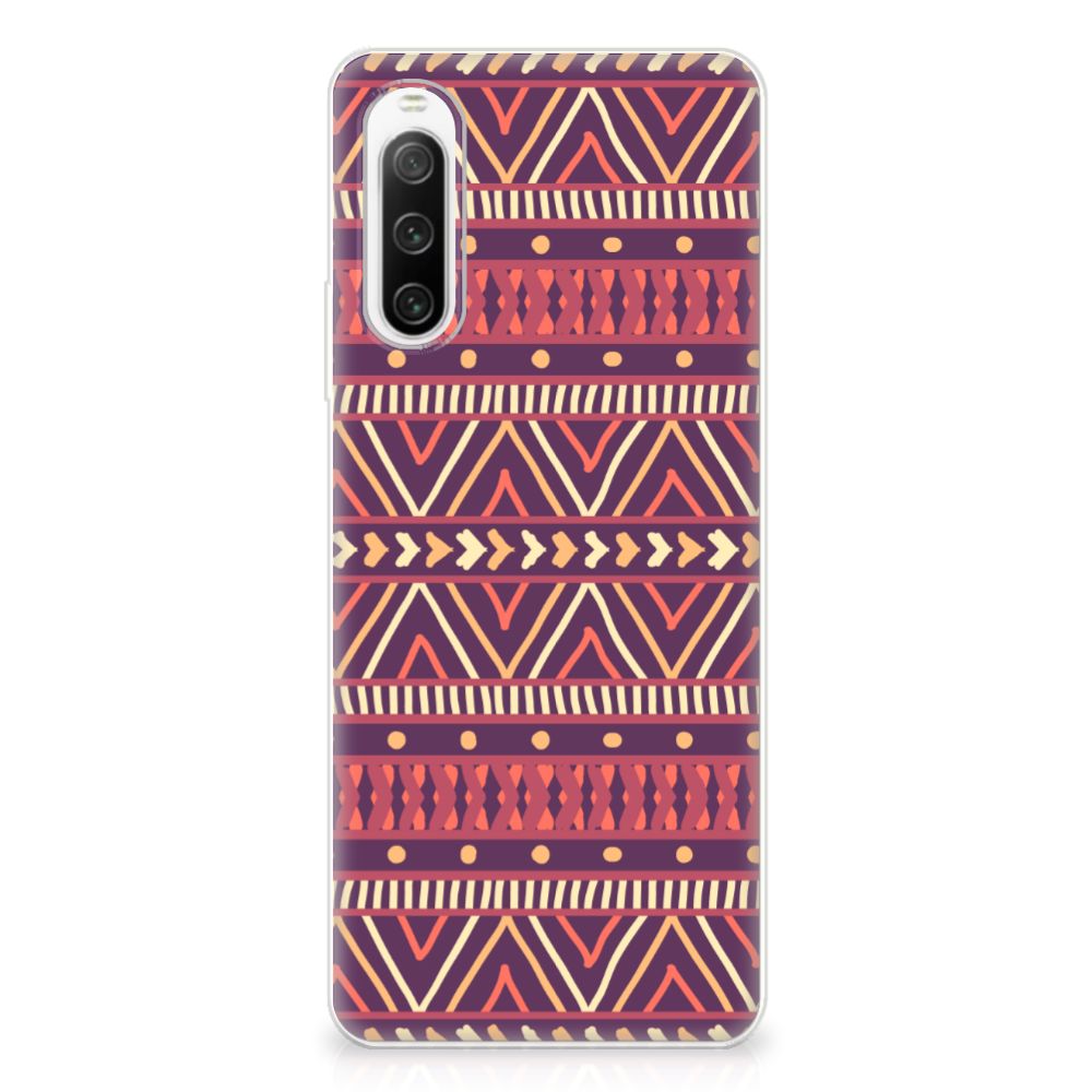 Sony Xperia 10 IV TPU bumper Aztec Paars