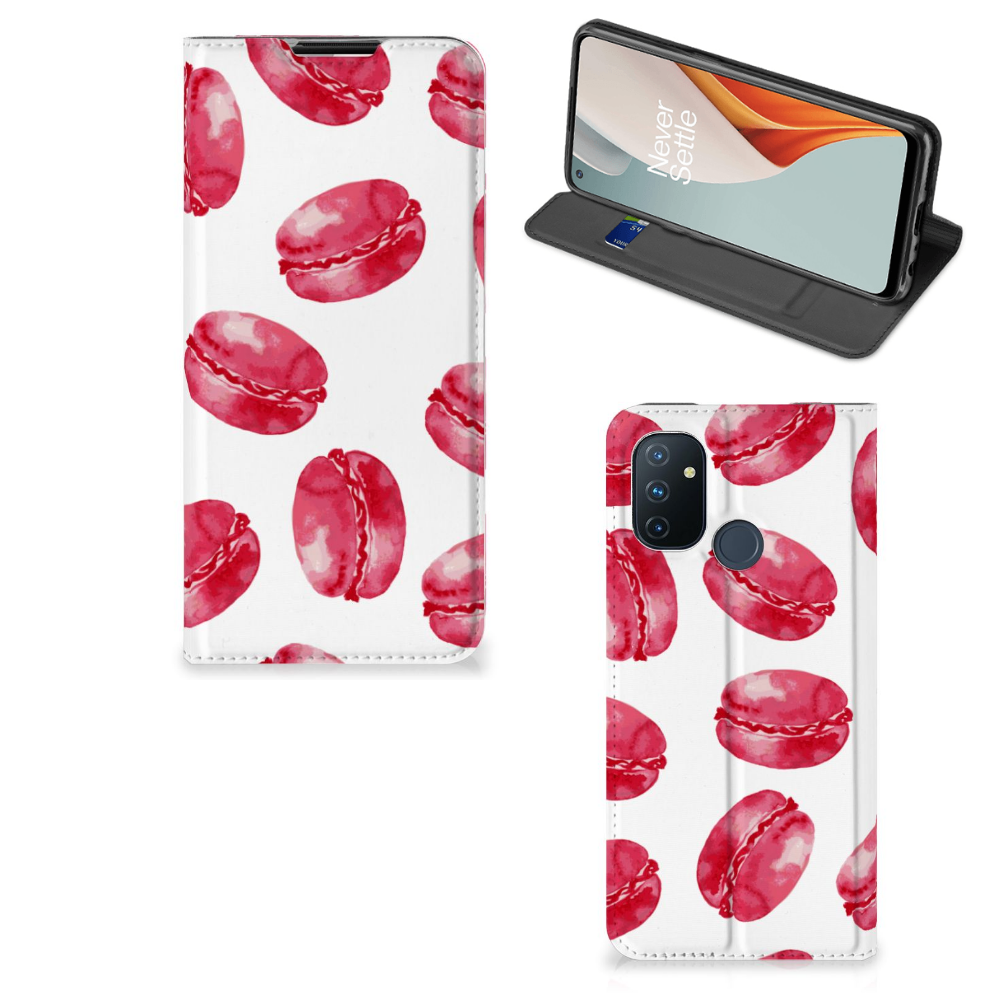 OnePlus Nord N100 Flip Style Cover Pink Macarons - B2C Telecom