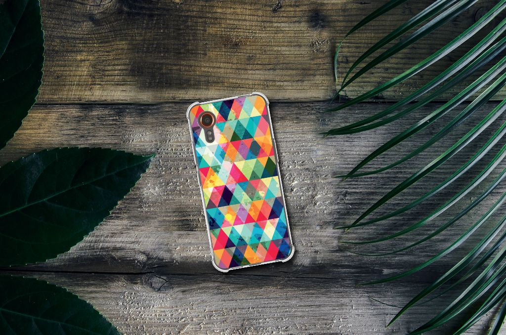 Samsung Galaxy Xcover 7 Doorzichtige Silicone Hoesje Geruit B2C Telecom