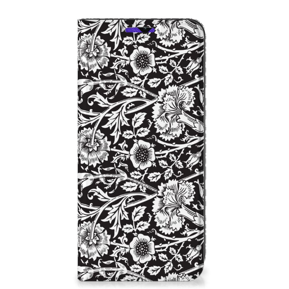 Samsung Galaxy A13 (5G) | Samsung Galaxy A04s Smart Cover Black Flowers