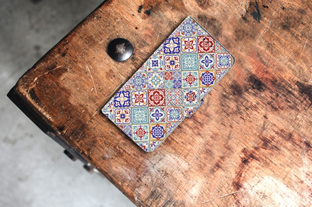 Huawei P10 Lite Bookcase Tiles Color