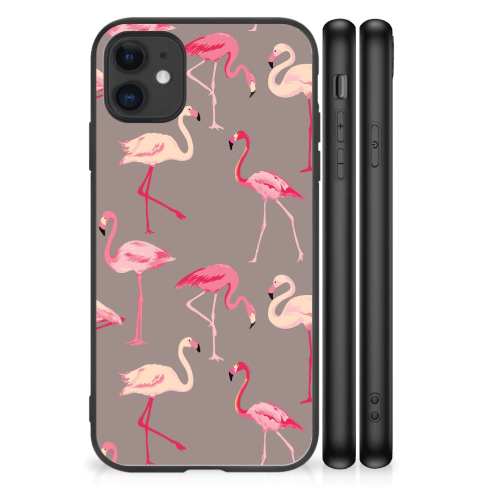 iPhone 11 Dierenprint Telefoonhoesje Flamingo B2C Telecom