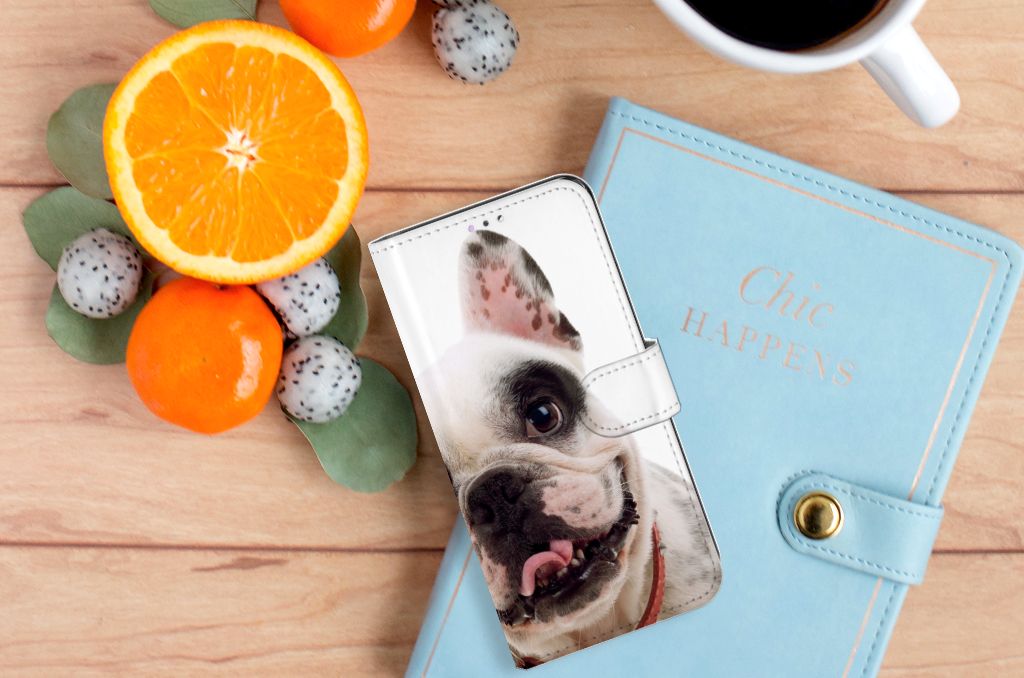 Samsung Galaxy A32 4G Telefoonhoesje met Pasjes Franse Bulldog