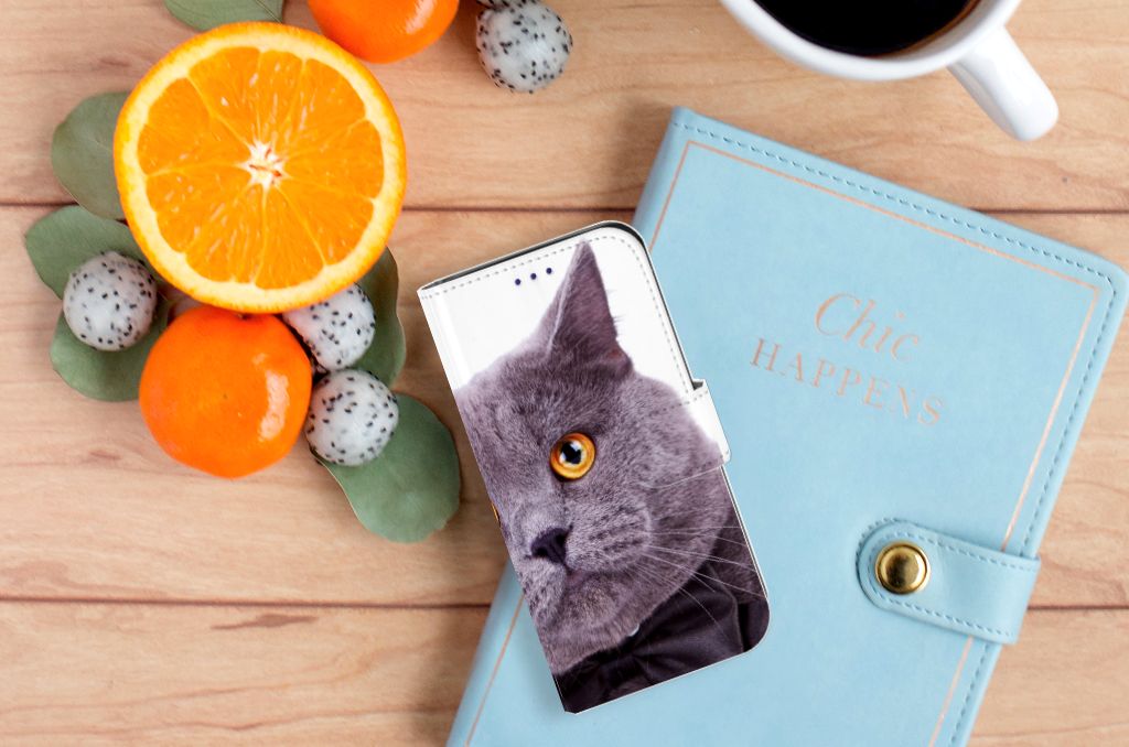 Samsung Galaxy S10e Telefoonhoesje met Pasjes Kat