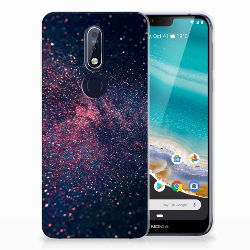 Nokia 7.1 TPU Hoesje Stars