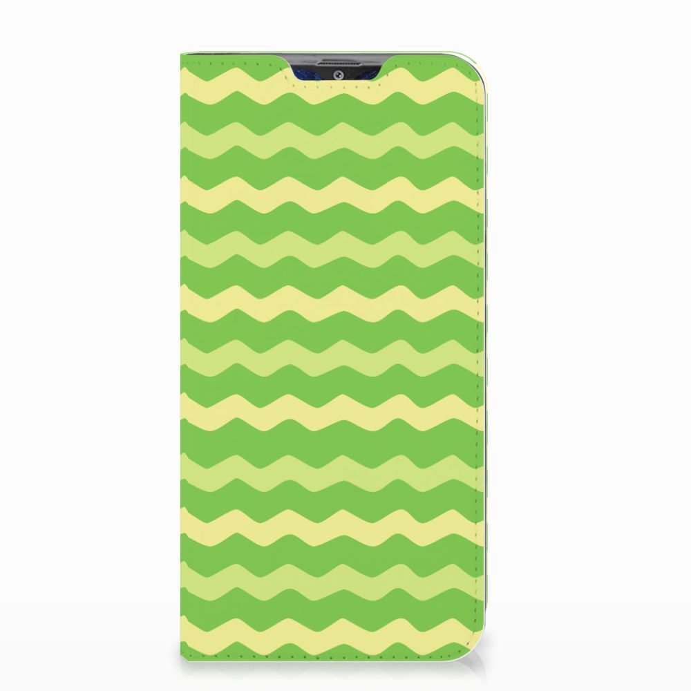 Samsung Galaxy A30 Hoesje met Magneet Waves Green