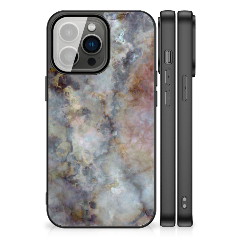 iPhone 13 Pro Marmeren Print Telefoonhoesje Marmer Grijs B2C Telecom