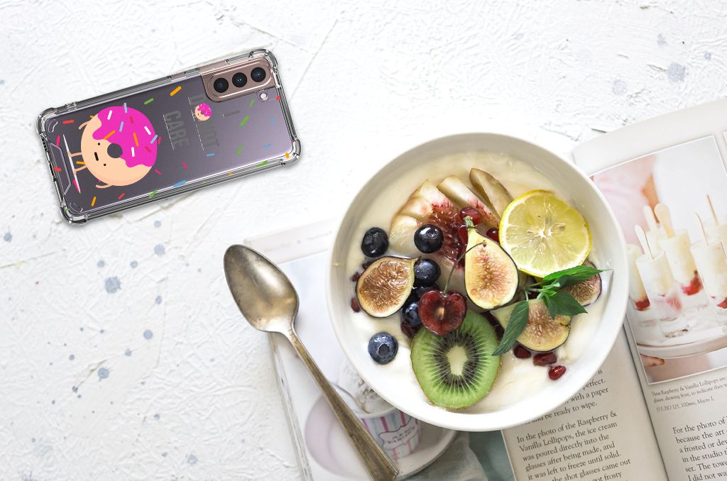 Samsung Galaxy S21 Plus Beschermhoes Donut Roze B2C Telecom