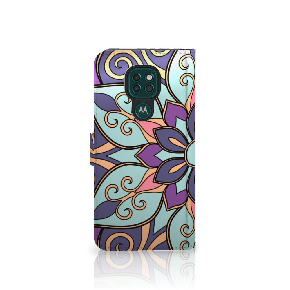 Motorola Moto G9 Play | E7 Plus Hoesje Purple Flower