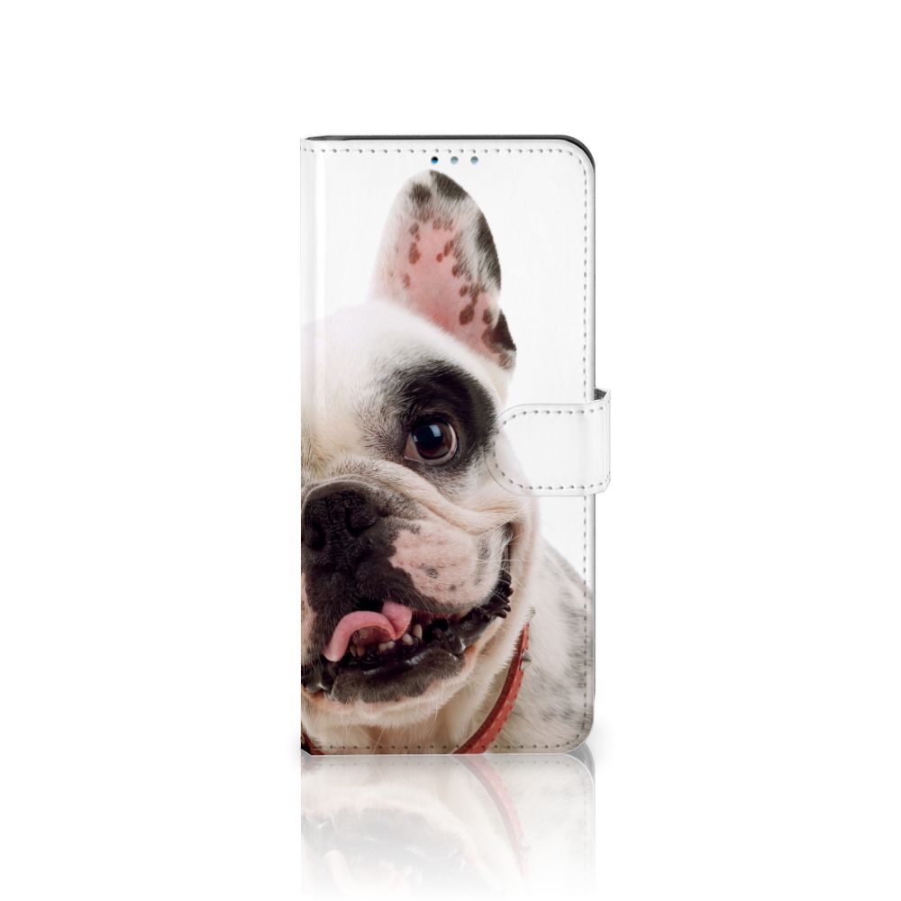 Motorola Moto G9 Plus Telefoonhoesje met Pasjes Franse Bulldog