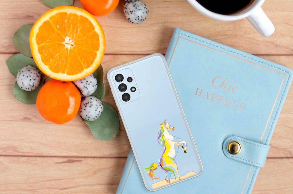 Samsung Galaxy A13 4G Telefoonhoesje met Naam Horse Color B2C Telecom