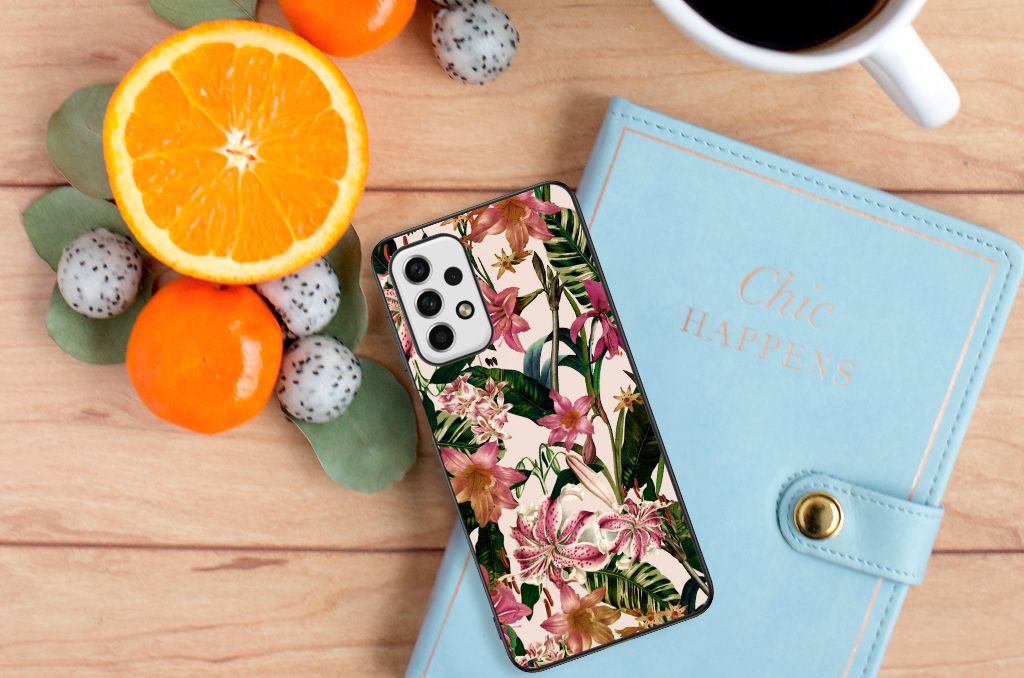 Samsung Galaxy A23 Bloemen Hoesje Flowers B2C Telecom