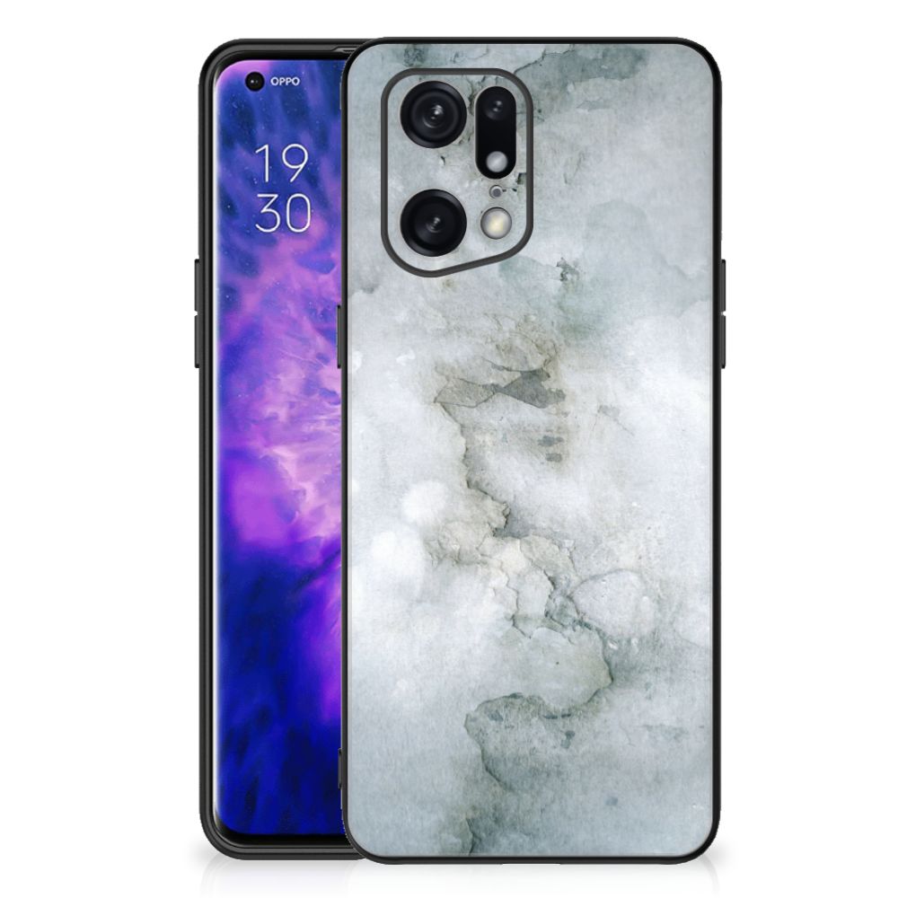 Kleurrijke Telefoonhoesje OPPO Find X5 Pro Painting Grey