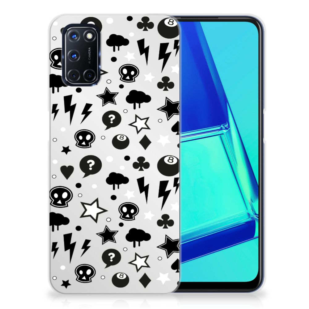 Silicone Back Case OPPO A52 | A72 Silver Punk B2C Telecom