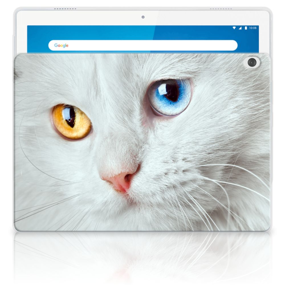 Lenovo Tab M10 Back Case Witte Kat
