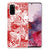 Silicone Back Case Samsung Galaxy S20 Angel Skull Rood