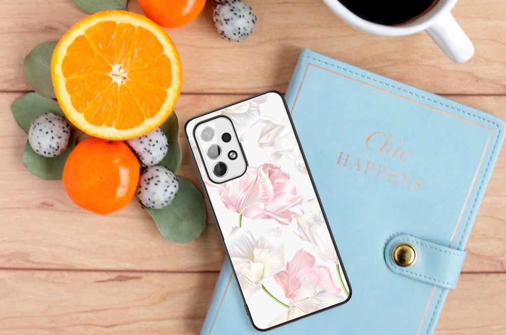 Samsung Galaxy A73 Bloemen Hoesje Lovely Flowers B2C Telecom