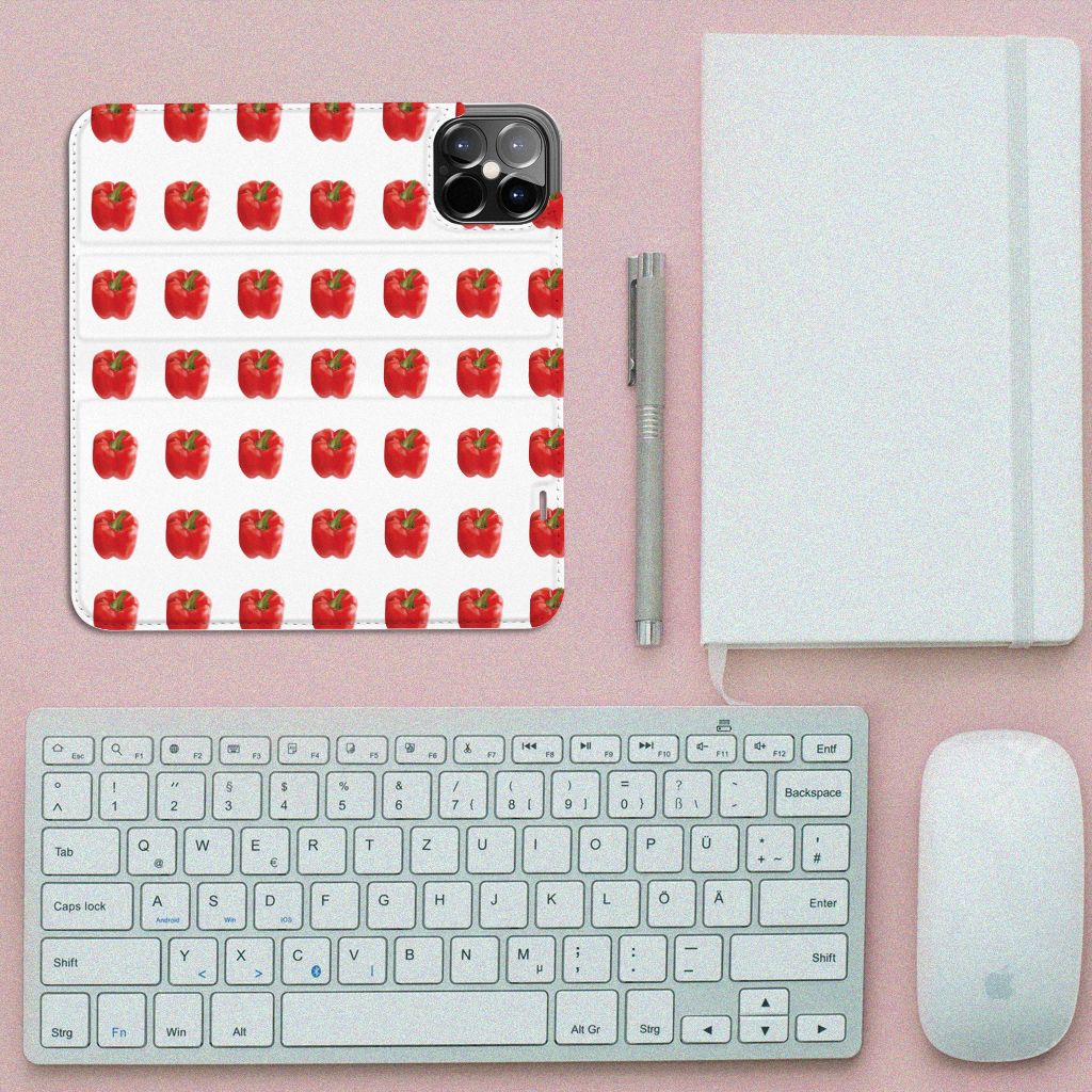 iPhone 12 Pro Max Flip Style Cover Paprika Red - B2C Telecom