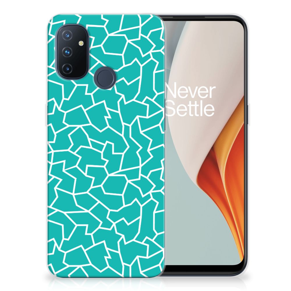 OnePlus Nord N100 Hoesje maken Cracks Blue B2C Telecom