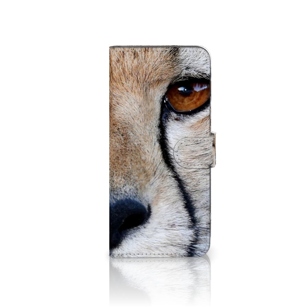 Xiaomi Redmi 10C Telefoonhoesje met Pasjes Cheetah close-up van cheetah gezicht