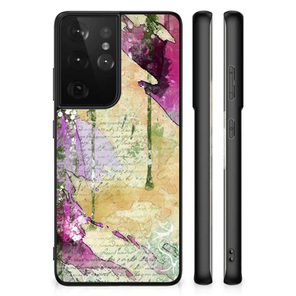 Kleurrijke Telefoonhoesje Samsung Galaxy S21 Ultra Letter Painting B2C Telecom