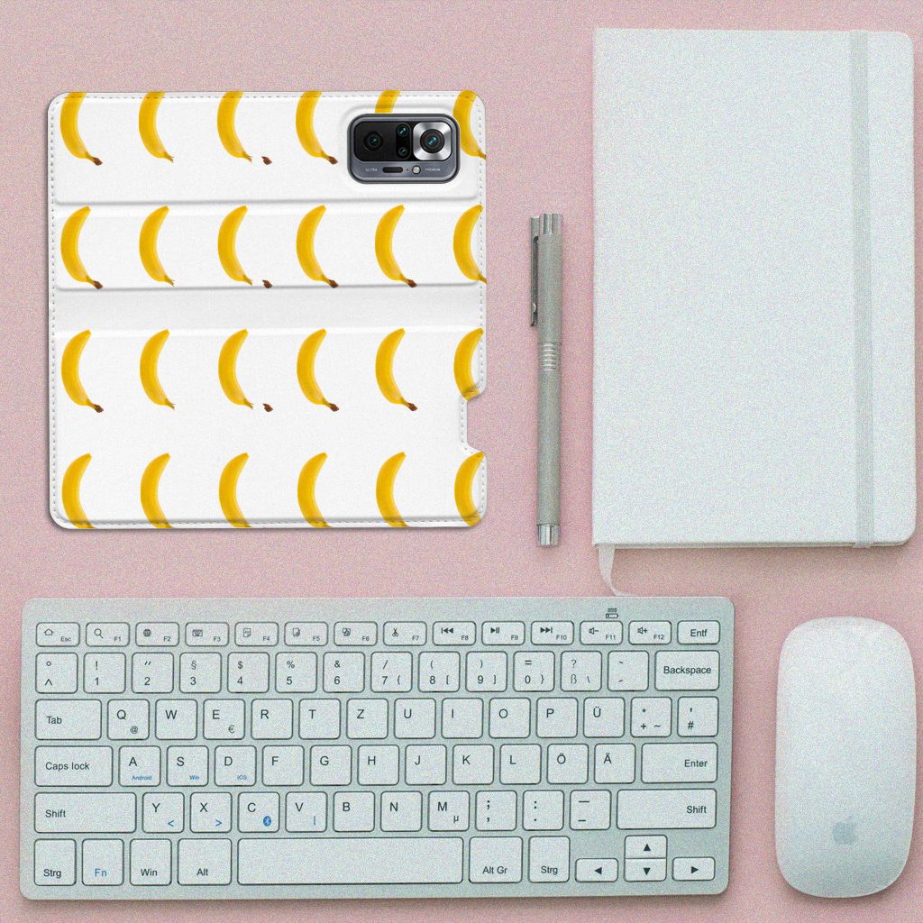 Xiaomi Redmi Note 10 Pro Flip Style Cover Banana - B2C Telecom