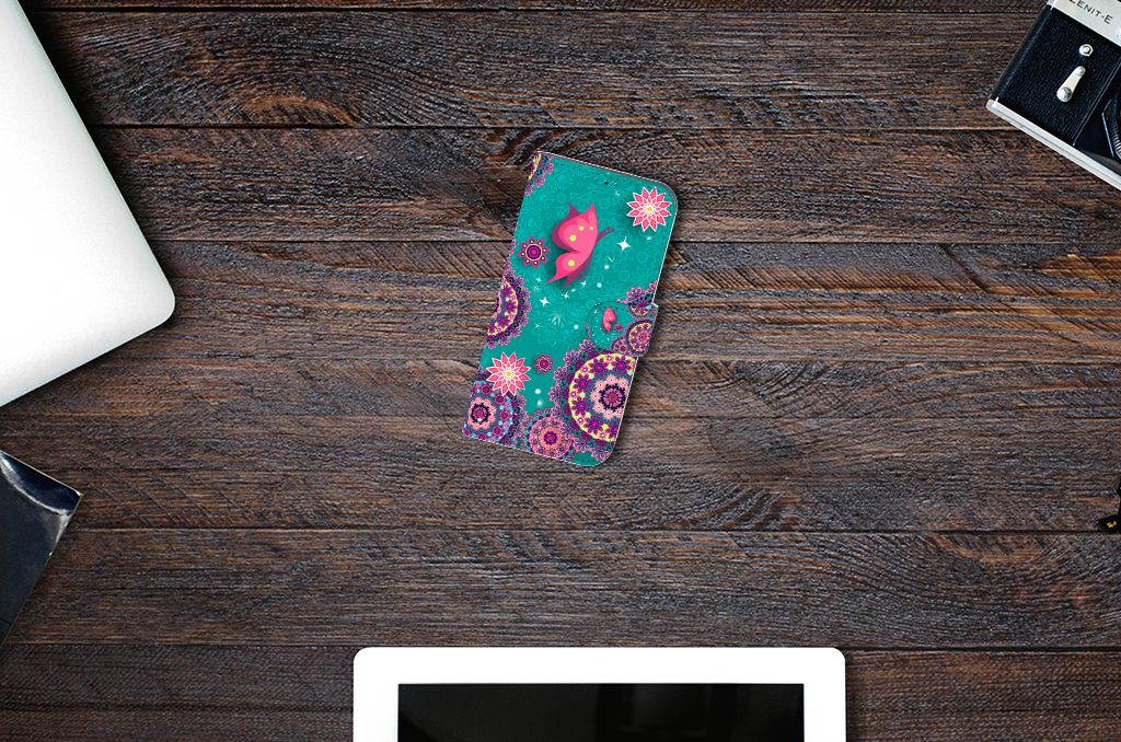 iPhone 14 Pro Hoesje Cirkels en Vlinders