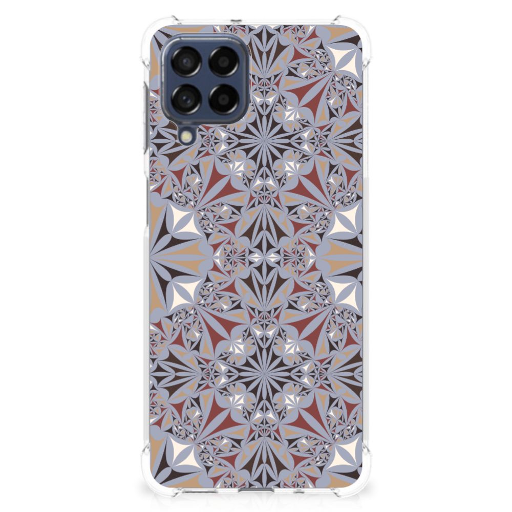 Samsung Galaxy M53 Anti-Shock Hoesje Flower Tiles