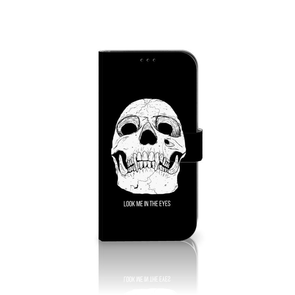 Telefoonhoesje met Naam iPhone 13 Pro Max Skull Eyes