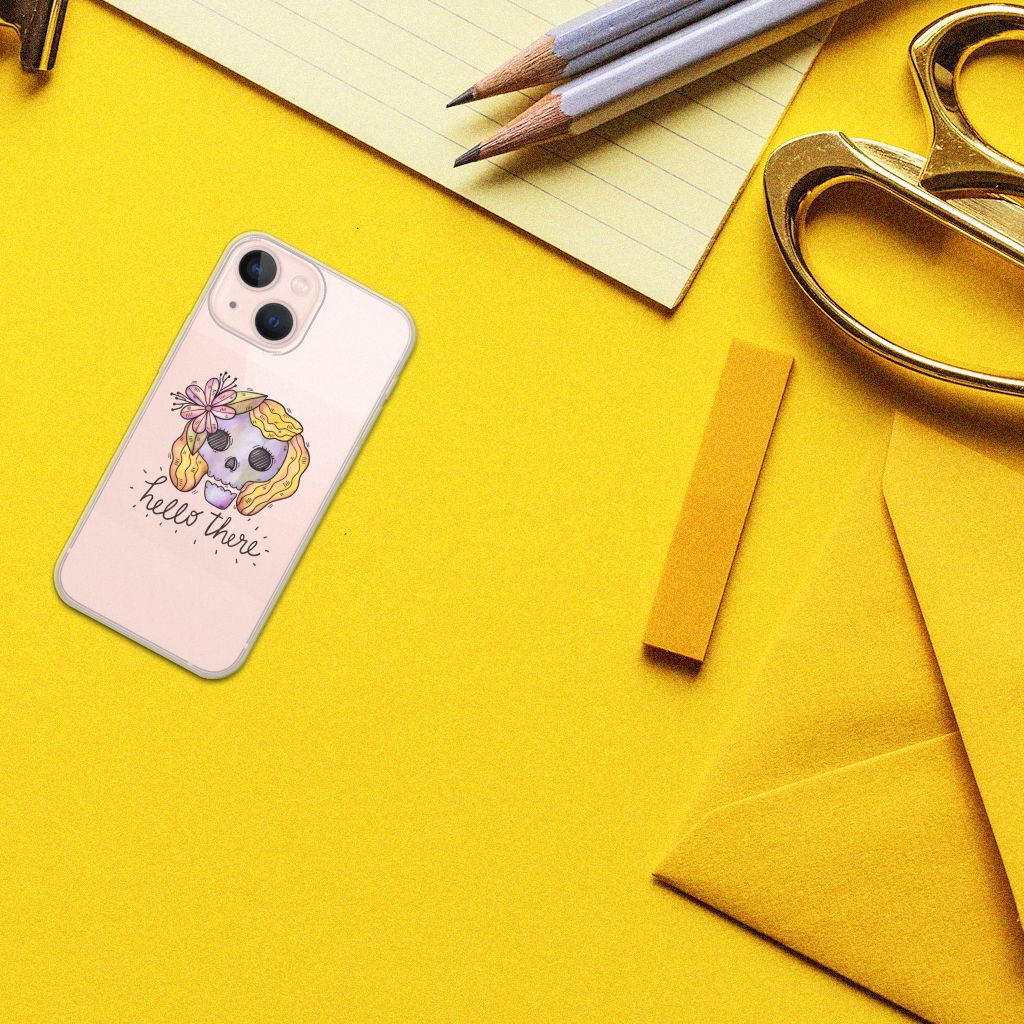 Silicone Back Case iPhone 13 mini Boho Skull B2C Telecom