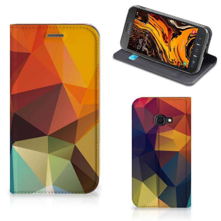 Samsung Galaxy Xcover 4s Stand Case Polygon Color