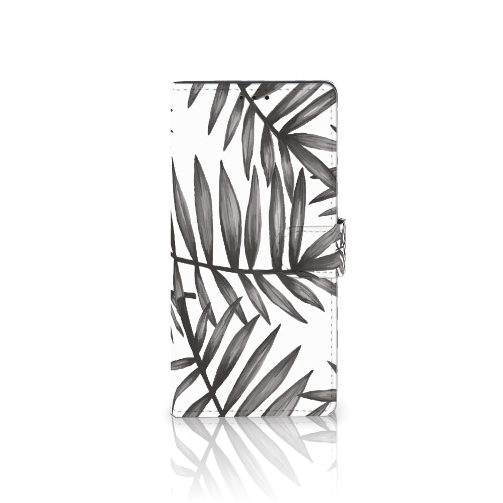 Samsung Galaxy A02s | M02s Hoesje Leaves Grey