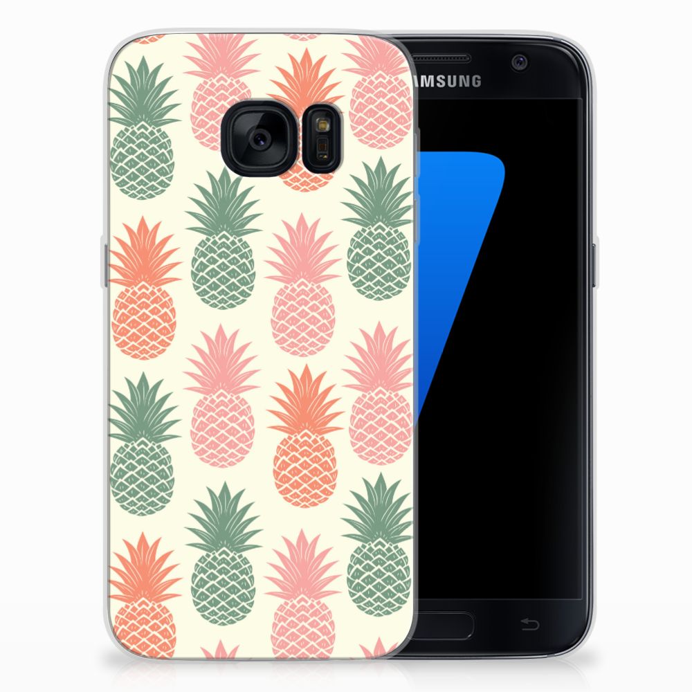 Samsung Galaxy S7 Siliconen Case Ananas