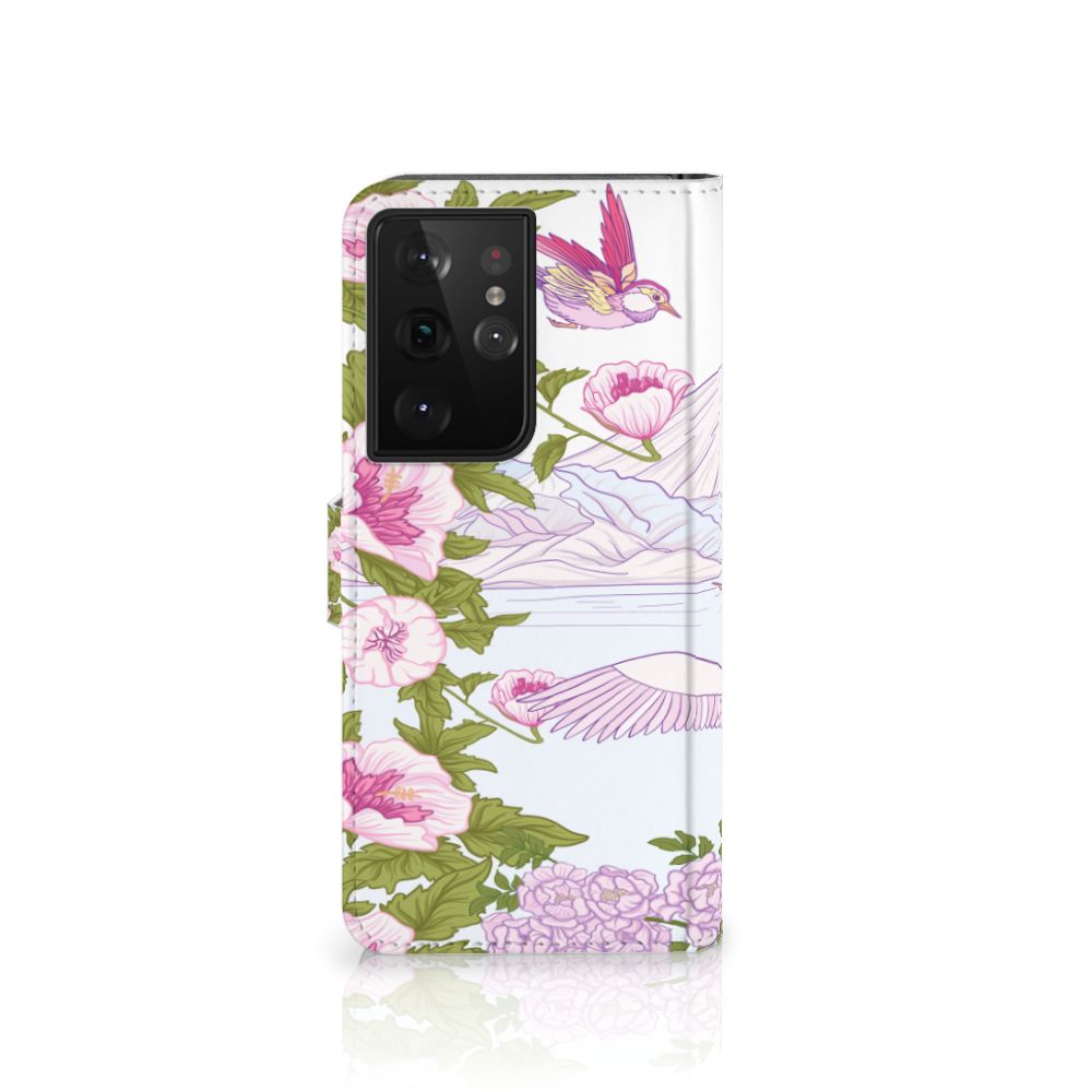 Samsung Galaxy S21 Ultra Telefoonhoesje met Pasjes Bird Standing