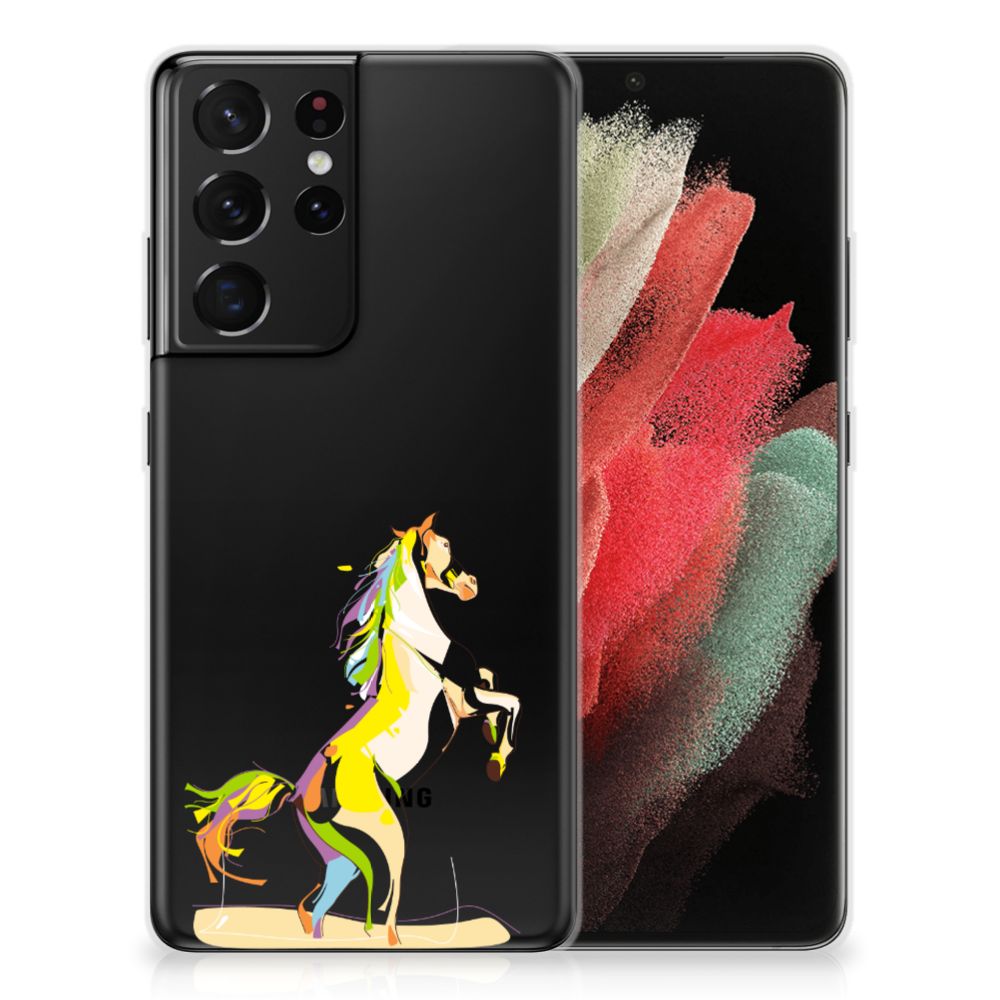 Samsung Galaxy S21 Ultra Telefoonhoesje met Naam Horse Color B2C Telecom