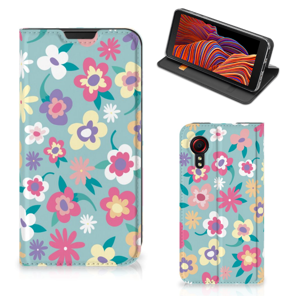 Samsung Galaxy Xcover 5 Smart Cover Flower Power - B2C Telecom