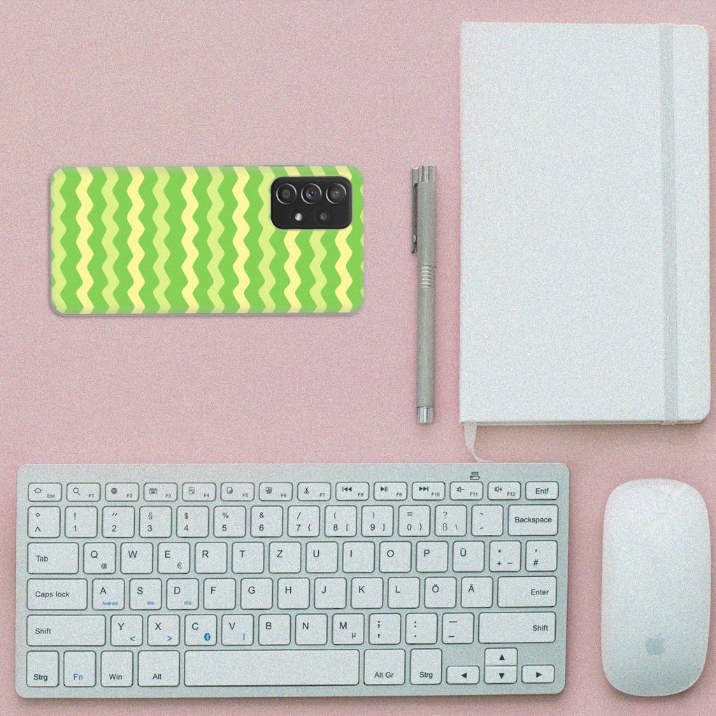 Samsung Galaxy A52 (5G/4G) TPU bumper Waves Green B2C Telecom