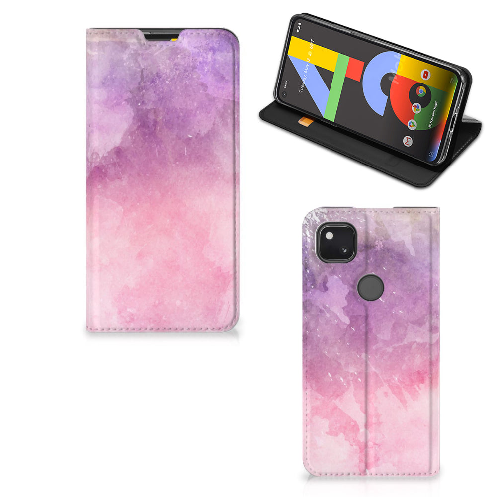 Bookcase Google Pixel 4a Pink Purple Paint