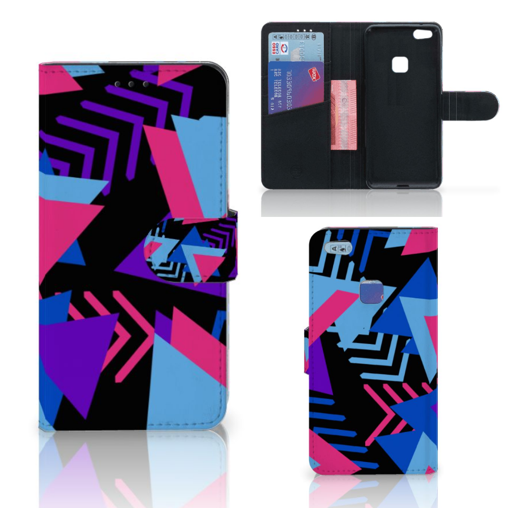 Huawei P10 Lite Book Case Funky Triangle